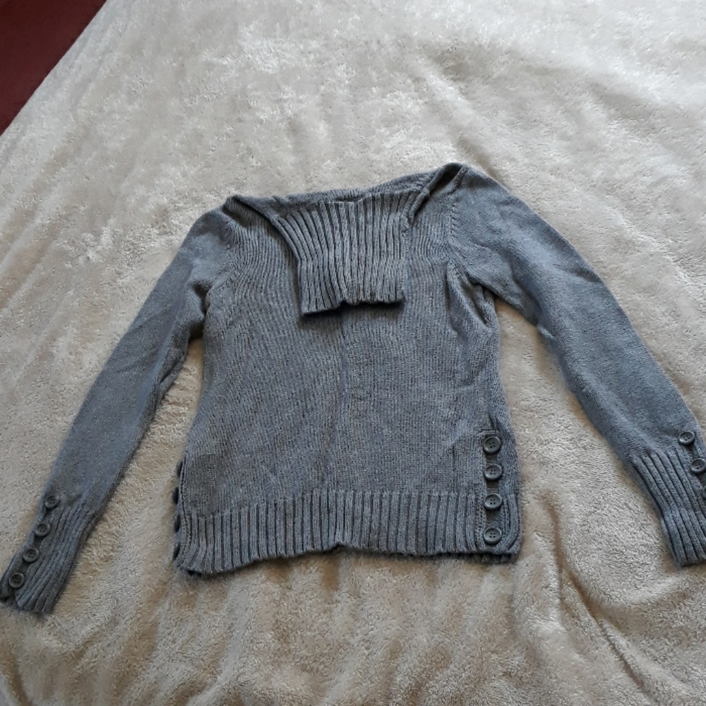 Soft blue turtleneck